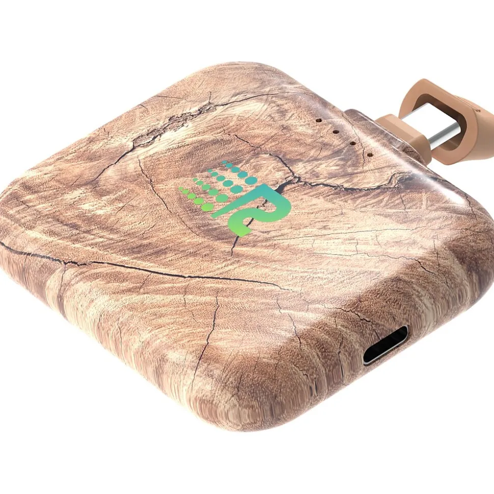 Rush Charge Air USB Type-C Power Bank for Most Smartphones, 2500mAh, Wood (RC25-C-G2-WOOD)