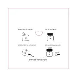 Rush Charge Air USB-C Power Bank, 2500mAh, Purple (RC25-C-G2-PURP)