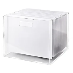 Russell+Hazel Hanging File Folder, Letter Size, White, 10/Pack (82372)