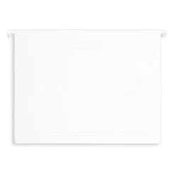 Russell+Hazel Hanging File Folder, Straight Cut, Letter Size, Bright White, 10/Pack (82372)