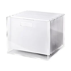 Russell+Hazel Hanging File Folder, Straight Cut, Letter Size, Bright White, 10/Pack (82372)