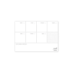 Russell+Hazel Weekly Planner Notepad, 10" x 7", Gold/White, 80 Sheets/Pad, 1 Pad/Pack (27616)