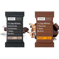 RX Bar Minis Protein Bars, Chocolate Sea Salt/Peanut Butter Chocolate, 0.9 oz., 8 Bars/Box (19390800190)