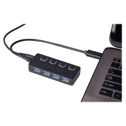 Sabrent 4-Port USB 3.0 Hub, Black (HB-UMP3)
