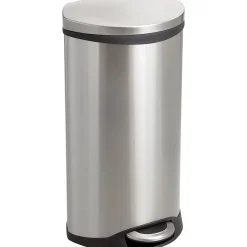 Safco 9902 Stainless Steel Medical Receptacle, Silver, 7.5 gal. (9902SS)