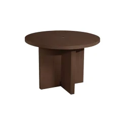 Safco Aberdeen Round Table, Mocha, 29 1/2"H x 42" Diameter (ACTR42LDC)