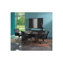 Safco Aberdeen 96"W Boat-Shaped Table, Mocha (ACTB8LDC)