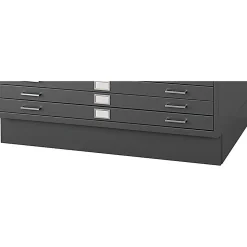 SAFCO Closed Base Flat File Cabinet, Black (4997BLR)