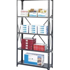 Safco Commercial 5-Shelf Metal Unit, 36", Gray (6265)
