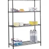 Safco Commercial 2-Shelf Wire Unit, 48", Black (5241BL)