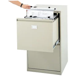 Safco 2-Drawer Vertical File Cabinet, Sand, 24"D (5039)