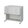 Safco Facil Steel Flat File High Base, Small, Light Gray