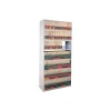 Safco Four-Post Starter Storage Shelving, Letter, 7-Shelf, 36"W, Pebble Gray (EFL3612767SDV)