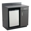 Safco 36"H Modular Break Room Appliance Base Cabinet, Asian Night/Black (1705AN)