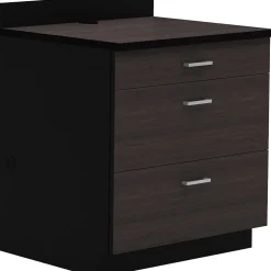Safco 36"H Modular Break Room Three Drawer Base Cabinet, Asian Night/Black (1703AN)