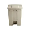 Safco Indoor Step Trash Can, Tan Plastic, 17 Gal. (9922TN)