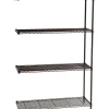 Safco Industrial Add-On Unit 4-Shelf Wire, 48.03", Black (5292BL)