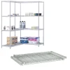 Safco Industrial Extra 2-Shelf Metal Shelf, 48.03", Metallic Gray (5293GR)
