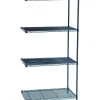 Safco Industrial 4-Shelf Wire Unit, 36", Black (5289BL)