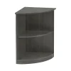 Safco Medina Bookcase 2 Shelf 29 1/2"H, Gray Steel (MVBQ2LGS)