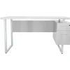 Safco Mirella SOHO 62"W Desk with Built-In Pedestal, White Ash (5513WAH)