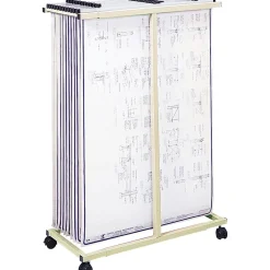 Safco Mobile Vertical File Stand, Mobile/Pedestal, Tropic Sand (5059)