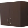 Safco® Modular Break Room Breakroom Wall Cabinet, Asian Night/Black, 30"H x 36"W x 14"D