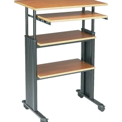 Safco Muv Stand-up 30" Workstation Desk, Medium Oak (1929MO)