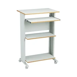 Safco Muv 30"W Fixed-Height Desk, Steel/Laminate (1923GR)