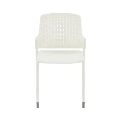 Safco Next High-Impact Polypropylene Office Chair, White, 4/Carton (4287WH)