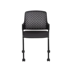 Safco Next Polypropylene Office Chair, Black, 4/Carton (4314BL)