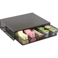 Safco® One Drawer Hospitality Organizer, 5-Compartments, Black (3274BL)