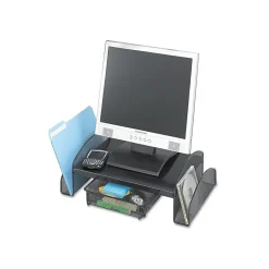 Safco Onyx Monitor Stand, Adjustable, Black (2159BL)