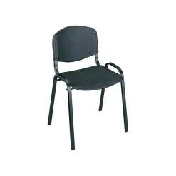 Safco Polypropylene Banquet/Reception Chairs, Black, 4/Pack (4185BLK)