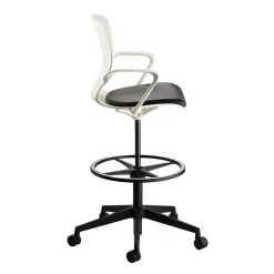 Safco® Shell™ Vinyl Upholstered Extended-Height Chair, White (7014WH)
