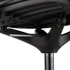 Safco® Shell™ Vinyl Upholstered Extended-Height Chair, Black (7014BL)