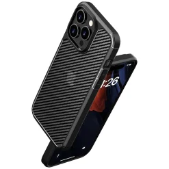 SaharaCase Anti-Slip MagSafe Phone Case for iPhone 15 Pro Max, Shock Absorbing, Black (CP00470)