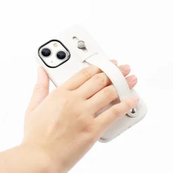 SaharaCase FingerGrip MagSafe Phone Case for iPhone 15, Shock Absorbing, White (CP00444)