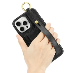 SaharaCase FingerGrip MagSafe Phone Case for iPhone 15 Pro Max, Shock Absorbing, Black (CP00484)