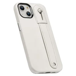 SaharaCase FingerGrip MagSafe Phone Case for iPhone 15 Plus, Shock Absorbing, White (CP00453)