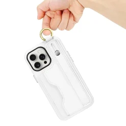 SaharaCase FingerGrip Phone Case for iPhone 15 Pro Max, Shock Absorbing, White (CP00485)