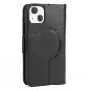 SaharaCase Folio Wallet MagSafe Phone Case for iPhone 15 Plus, Shock Absorbing, Black (CP00454)