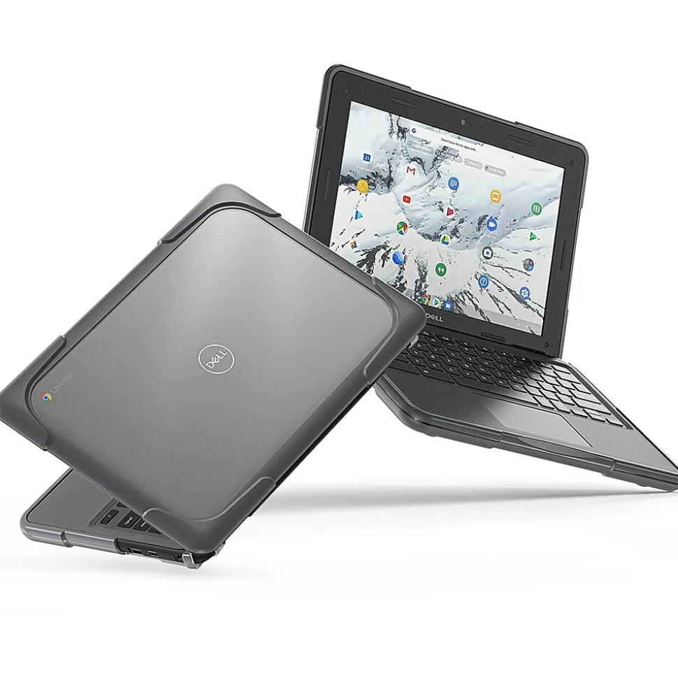 SaharaCase Hard Shell Laptop Case for Dell Chromebook, Gray/Clear (LT00054)