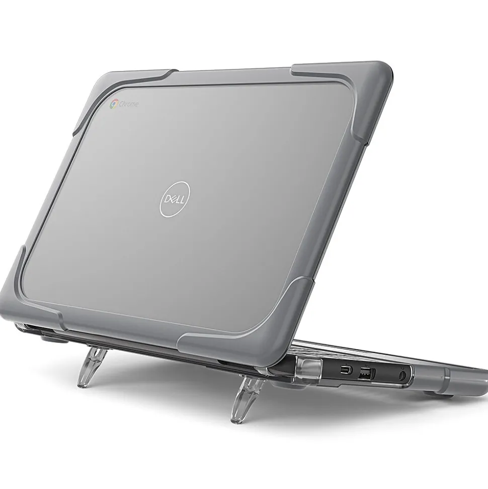SaharaCase Hard Shell Laptop Case for Dell Chromebook, Gray/Clear (LT00054)