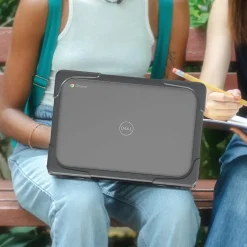 SaharaCase Hard Shell Laptop Case for Dell Chromebook, Gray/Clear (LT00054)