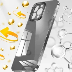 SaharaCase Hybrid-Flex Hard Shell MagSafe Phone Case for iPhone 15 Pro Max, Shock Absorbing, Black (CP00471)