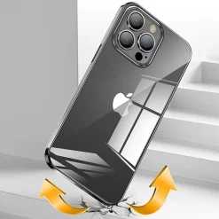 SaharaCase Hybrid-Flex Hard Shell MagSafe Phone Case for iPhone 15 Pro Max, Shock Absorbing, Black (CP00471)