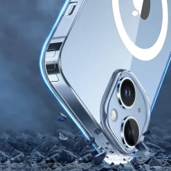 SaharaCase Hybrid-Flex Hard Shell MagSafe Phone Case for iPhone 15 Plus, Shock Absorbing, Clear (CP00450)