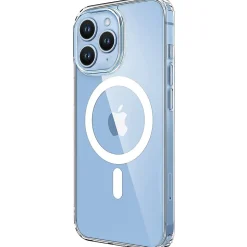 SaharaCase Hybrid-Flex Hard Shell MagSafe Phone Case for iPhone 15 Pro, Shock Absorbing, Clear (CP00459)