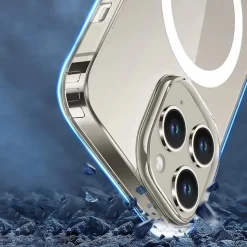 SaharaCase Hybrid-Flex Hard Shell MagSafe Case for iPhone 15 Pro Max, Shock Absorbing, Clear (CP00472)